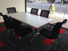 Rectangle Shape Meeting Table On Thinking Works I.AM T Leg Base